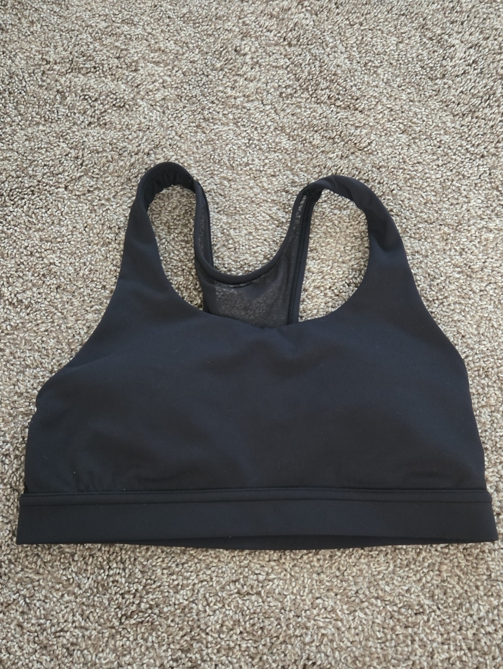 Lululemon Black Racerback Sports Bra Size 6